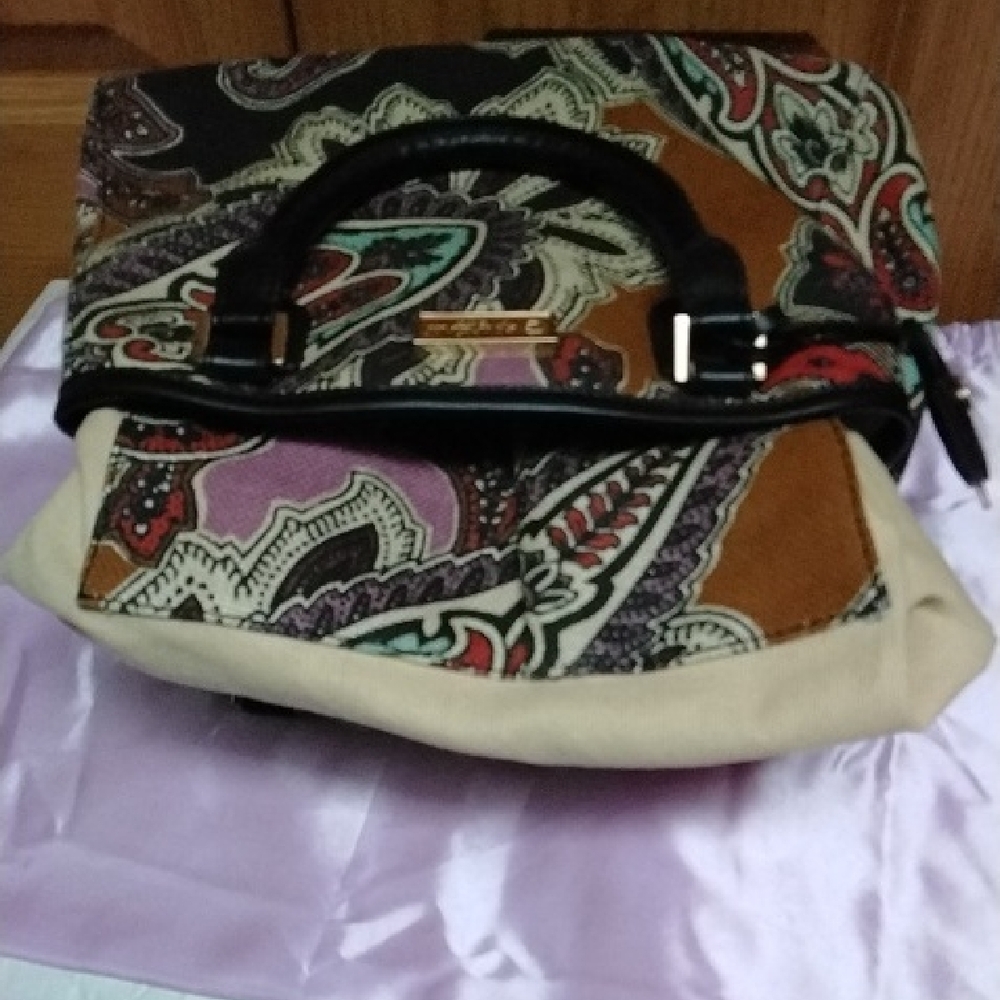 Spartina Paisley Print Handbag/Satchel and Wristlet Set - Picture 12 of 13